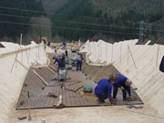 construction d'un pont mixte en acier corten