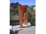 Corten steel sculpture - Itsas Lema